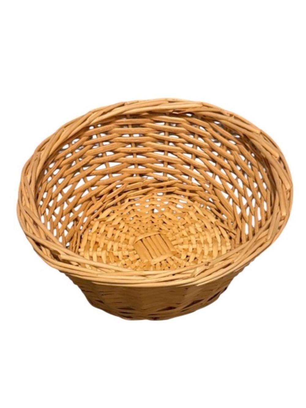 Vintage Round Woven Wicker Basket
